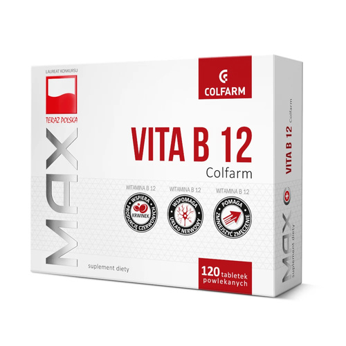 Colfarm Vitamin B12 for Immune System Support 120 Tablets