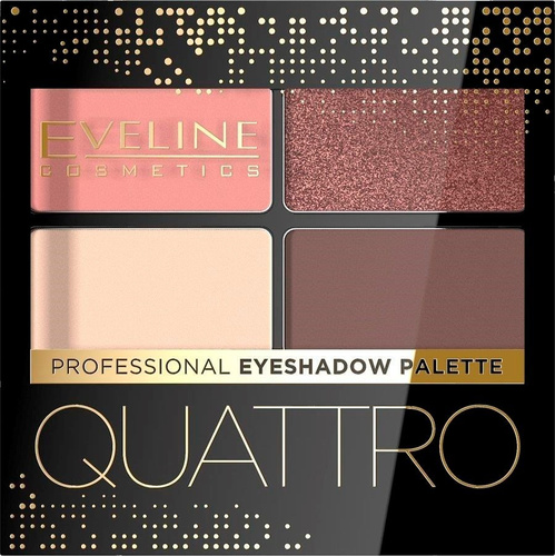 Eveline Quattro Professional Eyeshadow Palette Eyeshadow with Applicator No. 06 3.2g