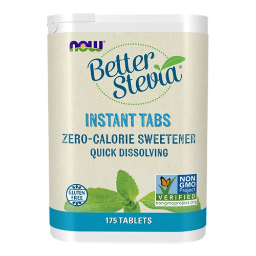 NOW Foods Better Stevia Instant Tabs Zero-Calorie Sweetener 175 Tabs