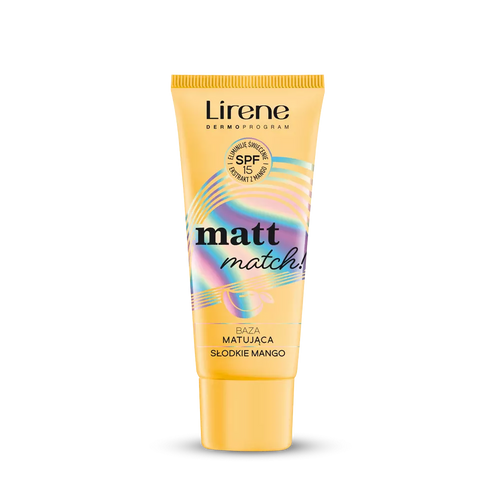 Lirene Matt Match! Baza Matująca SPF15 Słodkie Mango 30ml