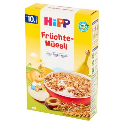 Hipp Bio Musli Wielozbożowe Banany Jabłka Śliwki od 10. Miesiąca 200g  Best Before 30.11.26