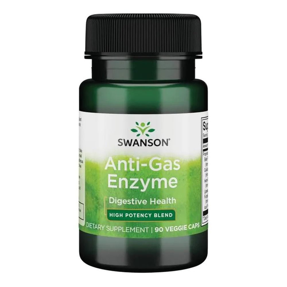Swanson Anti-Gas Enzyme Enzymy Trawienne 90 Kapsułek