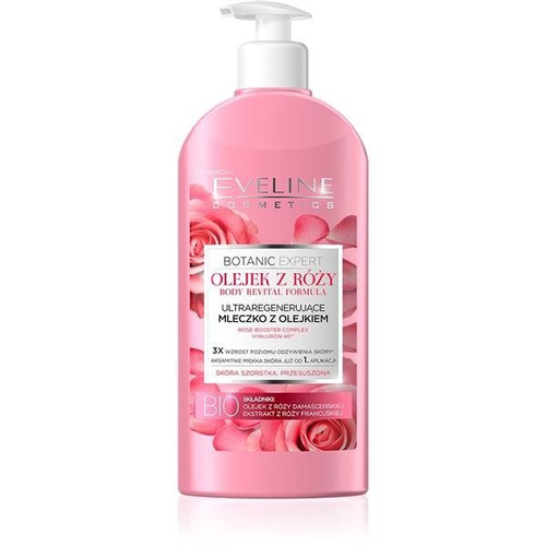 EVELINE Botanic Expert ultra regenerujące Mleczko do ciała Olejek z róży, skóra przesuszona 350ml