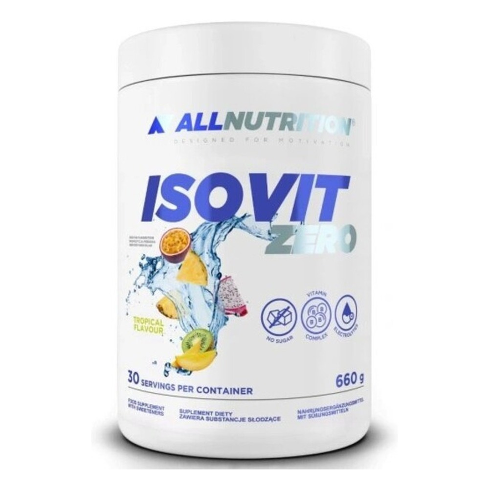 Allnutrition Isovit Zero Elektrolity i Witaminy w Proszku Tropikalny 660g