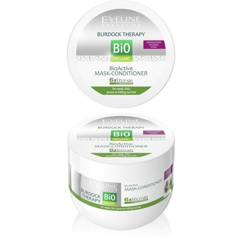 Eveline Bio Organiczna Maska Odżywka Terapia Łopianowa do Wypadających Włosów 300ml