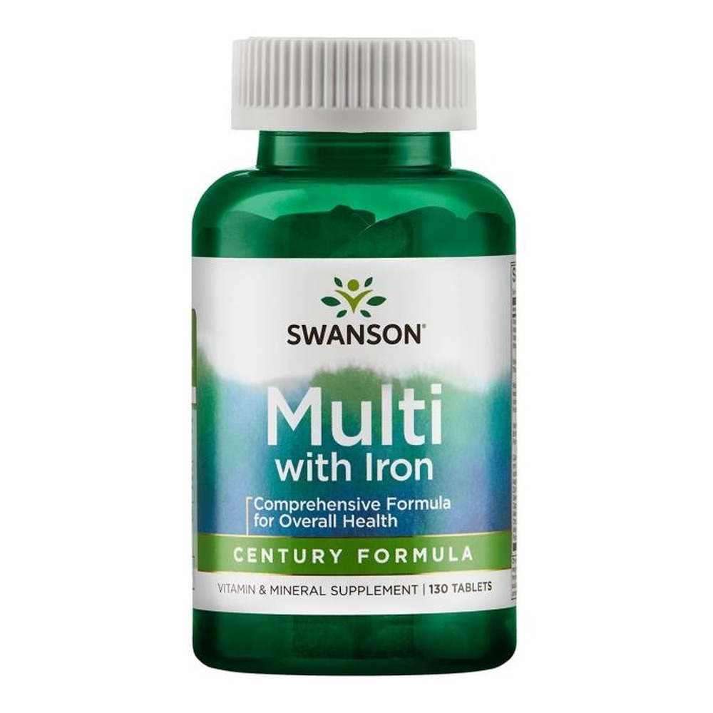Swanson Multi with Iron Century Formula 130 Tabletek