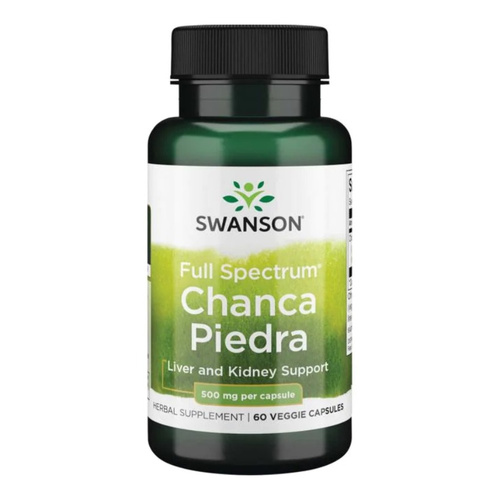 Swanson Full Spectrum Chanca Piedra 500mg Wspomaga Naturalne Funkcje Detoksykacyjne 60 Kapsułek