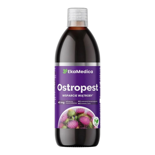 EkaMedica Natural Milk Thistle Juice Without Sugar, It Supports Digestion 500ml