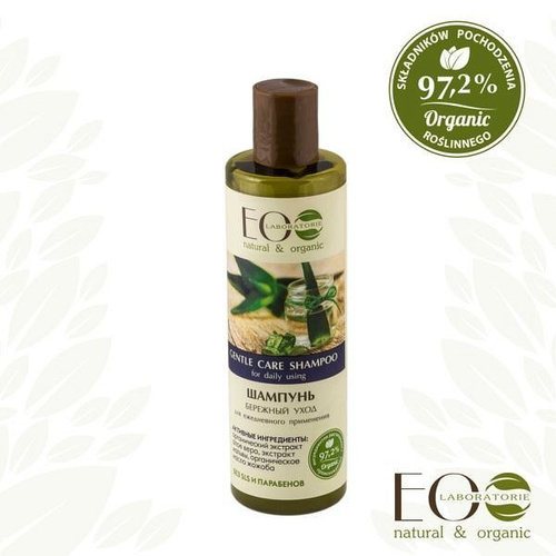 ECO LABORATORIE Szampon dla wrażliwej skóry głowy do codziennego stosowania, 250ml