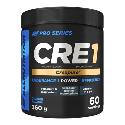 Allnutrition Pro Series CRE1 Zaawansowana Formuła Monohydratu Kreatyny z Witaminami i Minerałami Orange 360g