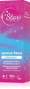 Stars from the Stars Space Face Stardust Gwiezdny Krem Rozświetlający dla Skóry Szarej i Suchej Vegan 50ml