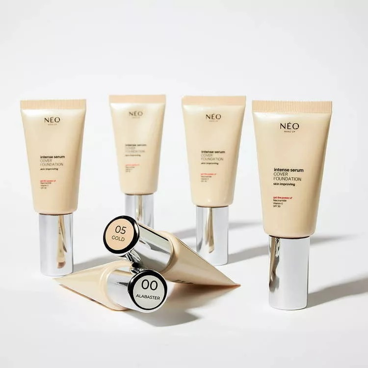 Neo Makeup Intense Serum Cover Foundation Podkład Kryjący Nr 04 Sand SPF30 Długotrwały Efekt 30ml