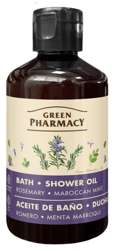 Green Pharmacy Bath and Shower Oil Rosemary and Moroccan Mint 250ml