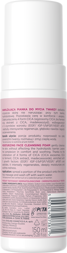 Eveline Cica Skin Nawilżająca Lekka Pianka do Mycia Twarzy 150ml