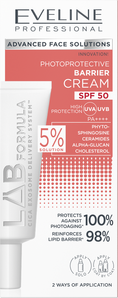 Eveline Lab Formula Fotoochronny Krem Barierowy UVA i UVB SPF50 40ml