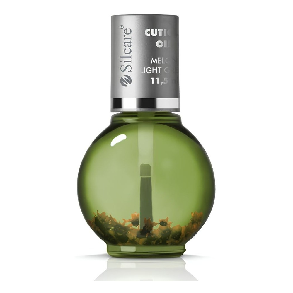 Silcare Garden of Colour Melon Light Green Nail & Cuticle Oil with Flowers 11.5g