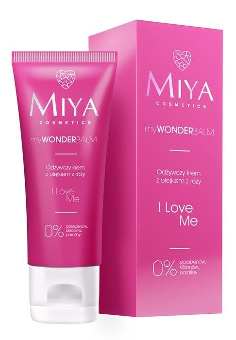 Miya My Wonder Balm I Love Me Odżywczy Krem do Twarzy z Olejkiem z Róży dla Każdego Typu Skóry 75ml