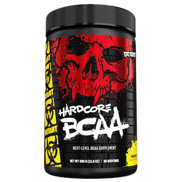 Mutant Hardcore BCAA Aminokwasy w Proszku o Smaku Ananasowym Na Wsparcie Regeneracji i Wydolności 390g