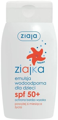 ZIAJKA emulsja Wodoodporna Do Opalania Dla Dzieci Spf 50 125ml