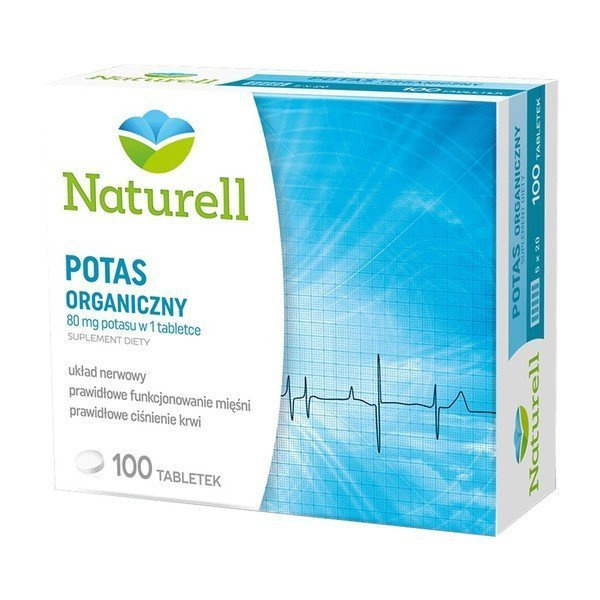Naturell Organic Potassium, 100 tablets