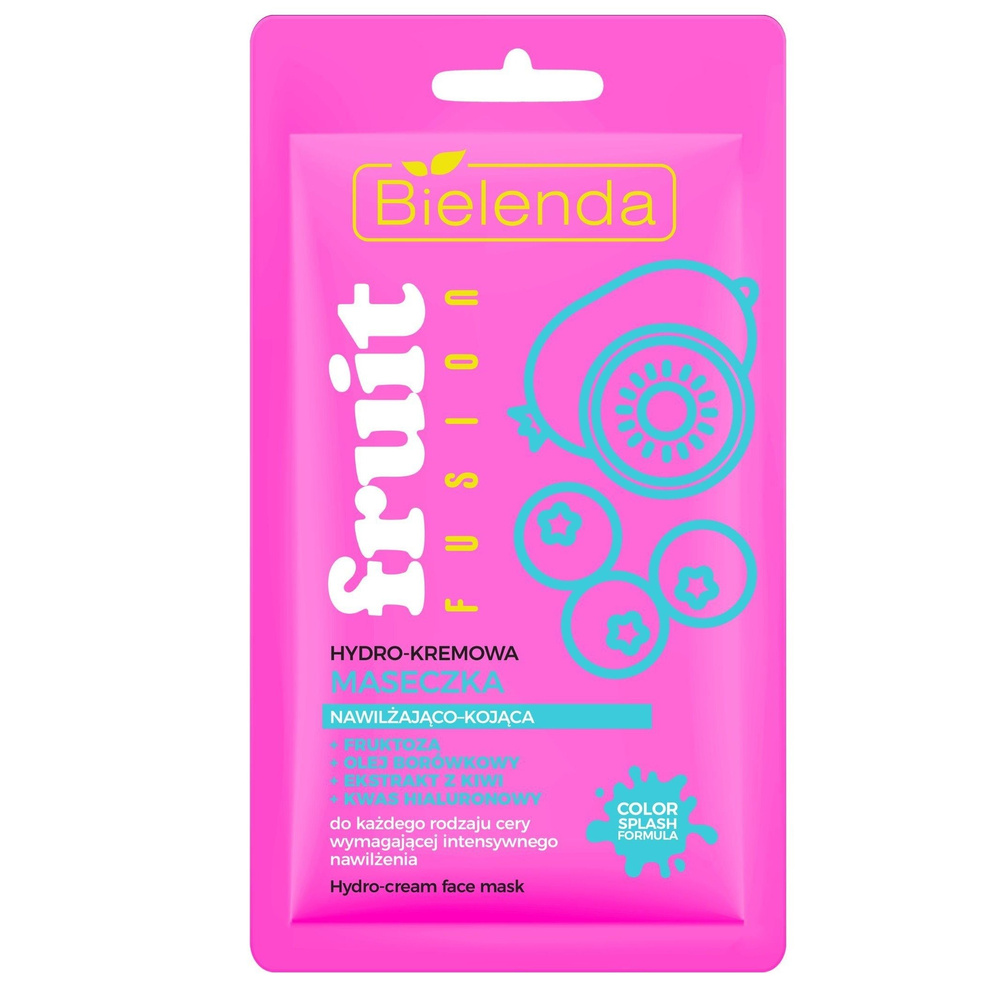Bielenda Fruit Fusion Hydro Cream Moisturizing and Soothing Mask 8g