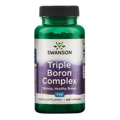 Swanson Triple Boron Complex 3mg Wsparcie Mocnych Kości 250 Kapsułek