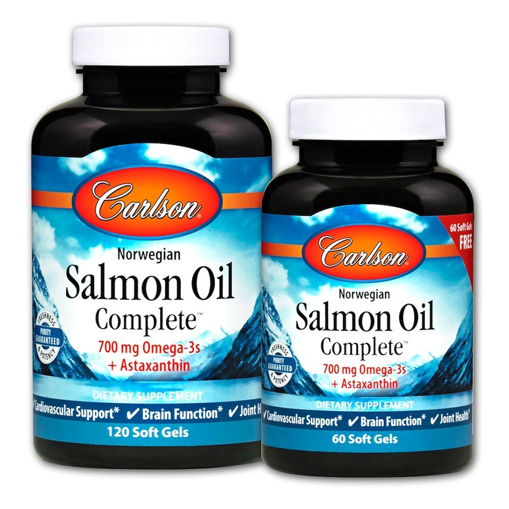 Carlson Labs Norwegian Salmon Oil Complete Kapsułki softgel 120 + 60 kapsułek softgel
