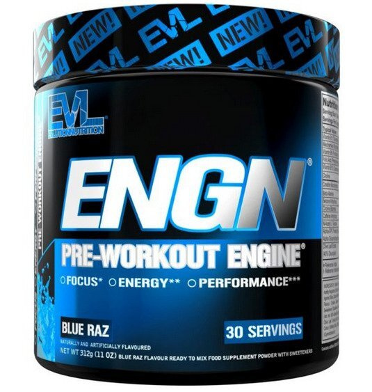 EVLution Nutrition ENGN Pre-Workout Powder for Energy and Focus 312g