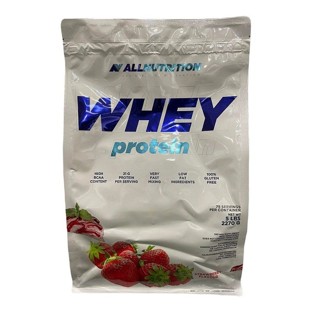 Allnutrition Whey Protein Koncentrat Białka Serwatkowego Truskawka 2270g