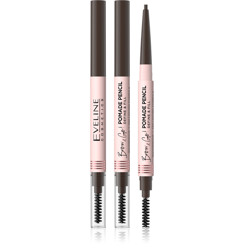 Eveline Brow & Go Waterproof Pomade Eyebrow Pencil Dark Brown 1 Piece