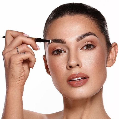 Eveline Brow Art Duo Pencil 2in1 Light Precise Multifunction Pen with Eyebrow Powder and Soft Applicator 8g