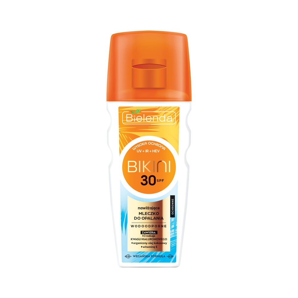 Bielenda Bikini Nawilżające Mleczko Wodoodporne do Opalania SPF30 Wysoka Ochrona 175ml