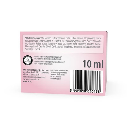 Apis Raspberry Lips Sugar Lip Scrub 10ml