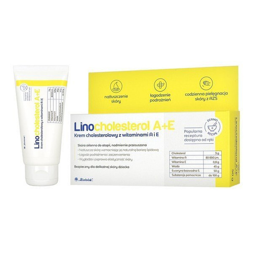 Linocholesterol A + E, Krem cholesterolowy z witaminami A i E, 50g