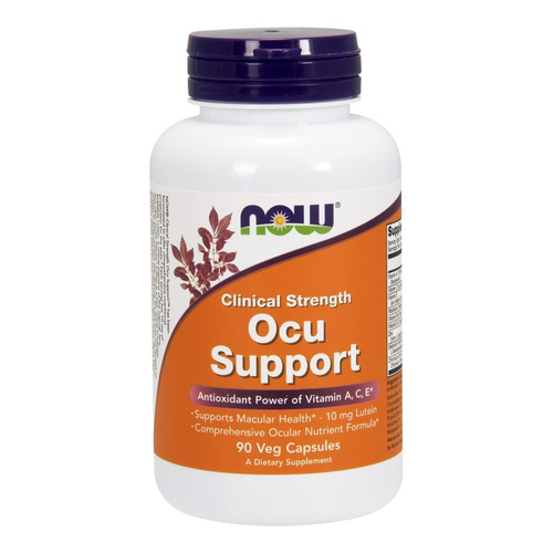 NOW Foods Ocu Support™ Clinical Strength Wsparcie dla Wzroku i Zdrowia Plamki Żółtej 90 Kapsułek