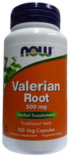 Now Foods Valerian Root 500mg Kozłek Lekarski Waleriana Relaks i Wyciszenie 100 Kapsułek