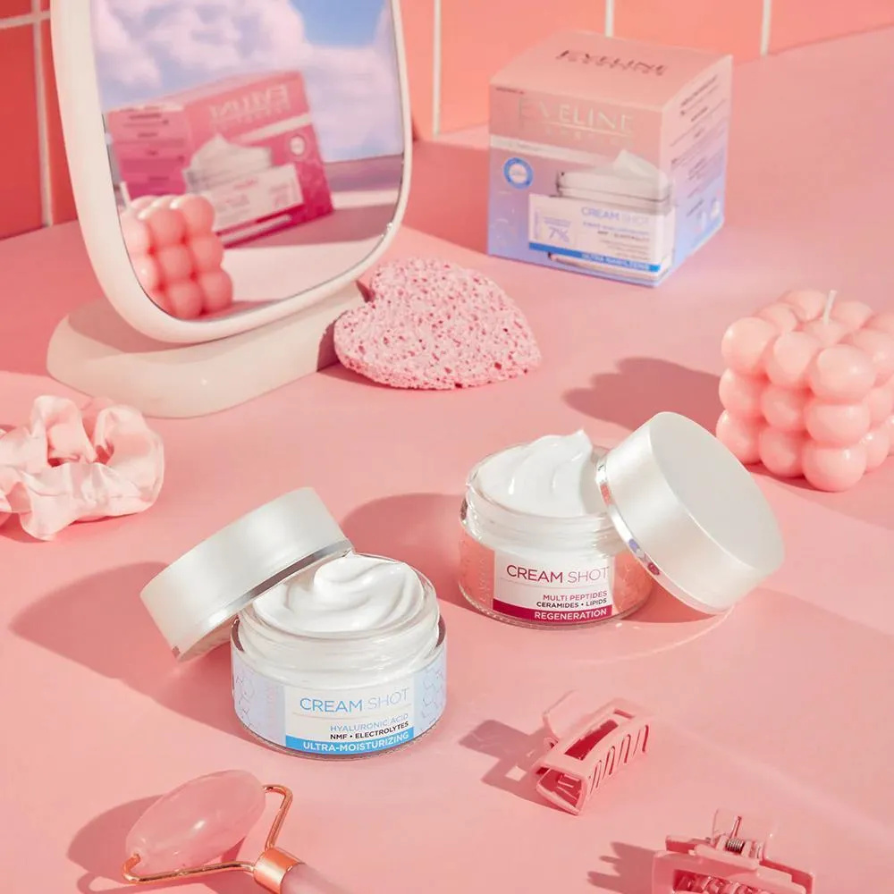 Eveline Face Therapy Professional Cream Shot Krem Ultra Nawilżający dla Skóry Suchej i Bardzo Suchej 50ml