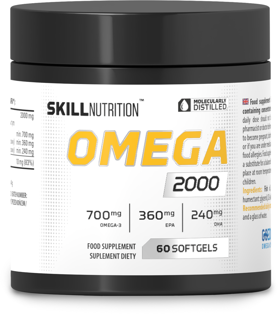Skill Nutrition Omega 2000 Wysoka Dawka Kwasów Tłuszczowych 60 Kapsułek