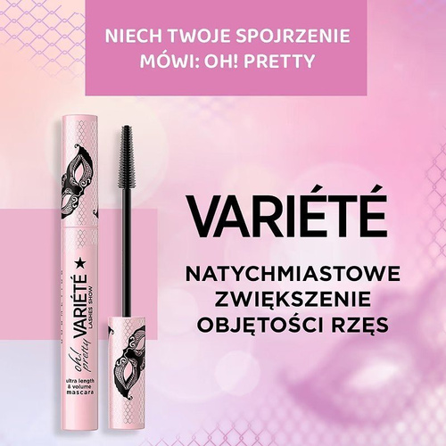 Eveline Variete Lashes Show Oh Pretty Lengthening and Volumizing Black Mascara 10ml