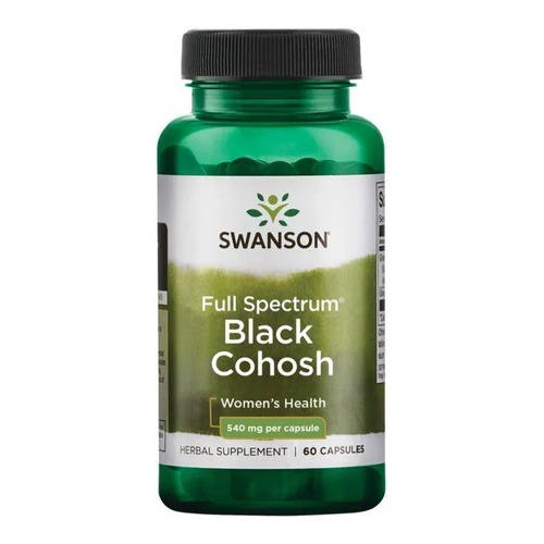 Swanson Full Spectrum Black Cohosh 540mg 60 Kapsułek