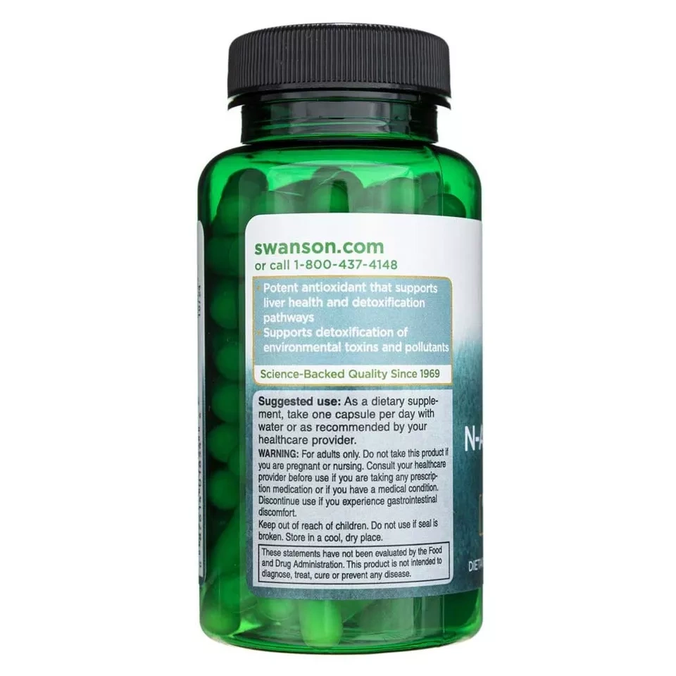 Swanson N-Acetyl Cysteine 600mg 100 Kapsułek