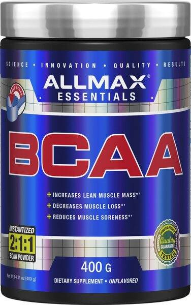 AllMax Nutrition BCAA 2:1:1 Powder for Muscle Recovery 400g