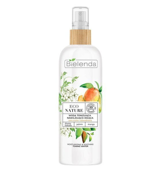 BIELENDA ECO Nature, Woda Tonizująca Nawilżająco - Kojąca Cera Sucha I Odwodniona, 200ml