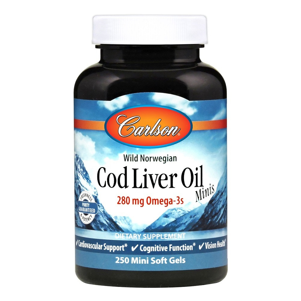 Cod Liver Oil Minis, 280mg - 250 mini softgels
