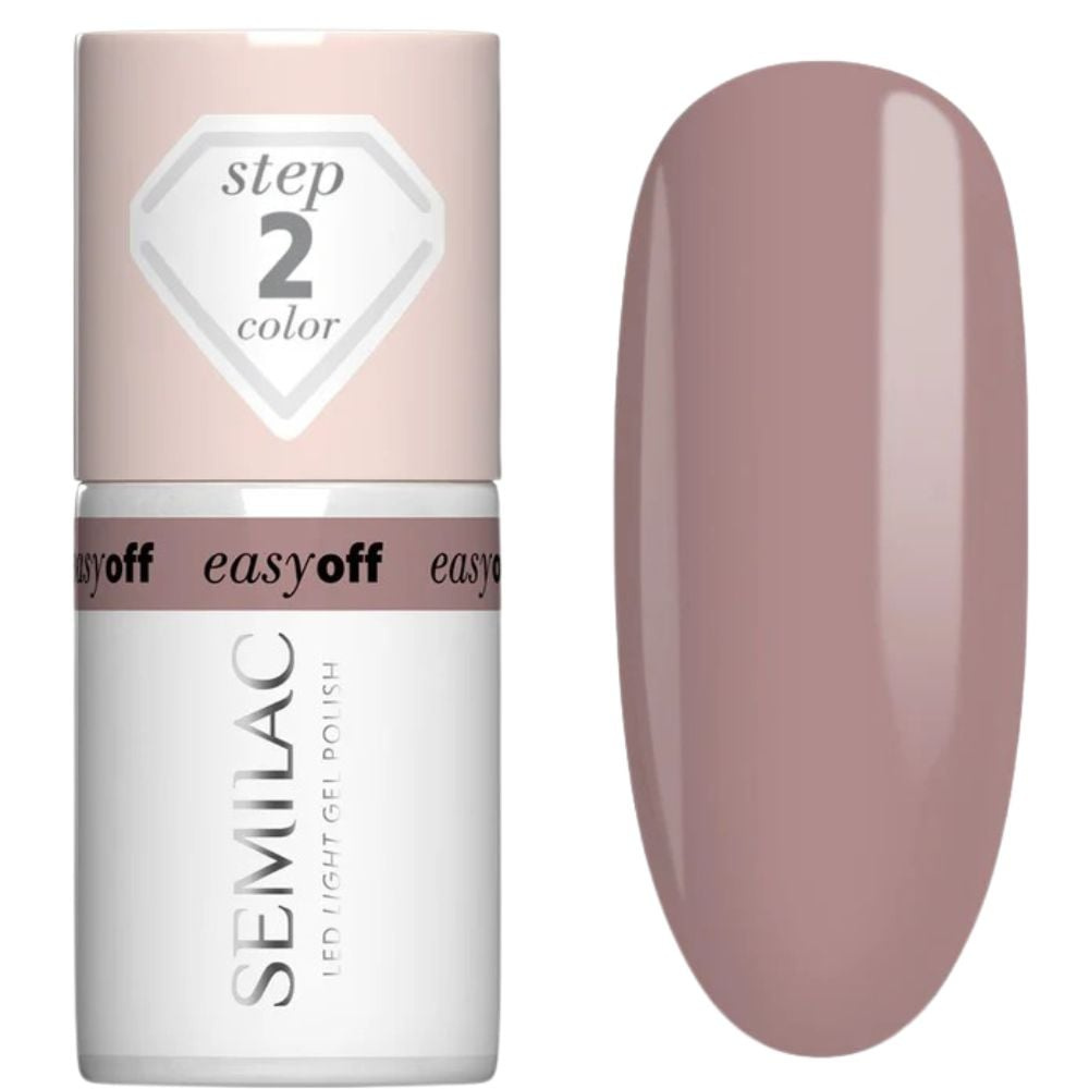 Semilac Easy Off Hybrid Gel Polish 013 Mocha Cream Nude Beige 7ml