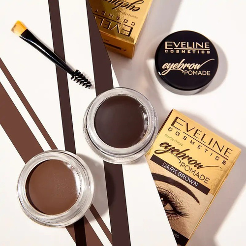 Eveline Eyebrow Pomade Wodoodporna Pomadka do Brwi Nr 02 Soft Brown 12ml