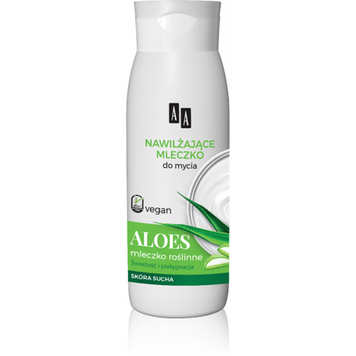 AA Vegan MOISTURISING ALOES shower and bath milk, 400ml