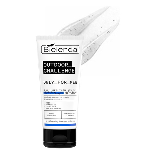 Bielenda Only for Men Outdoor Challenge 2in1 Peeling Facial Cleansing Gel for All Skin Types 150g