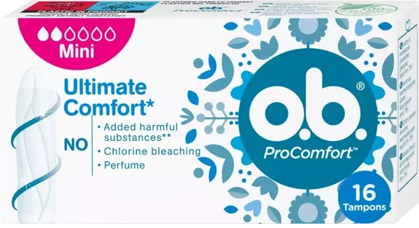 O.B.  ProComfort Mini Tampony 16 Pieces