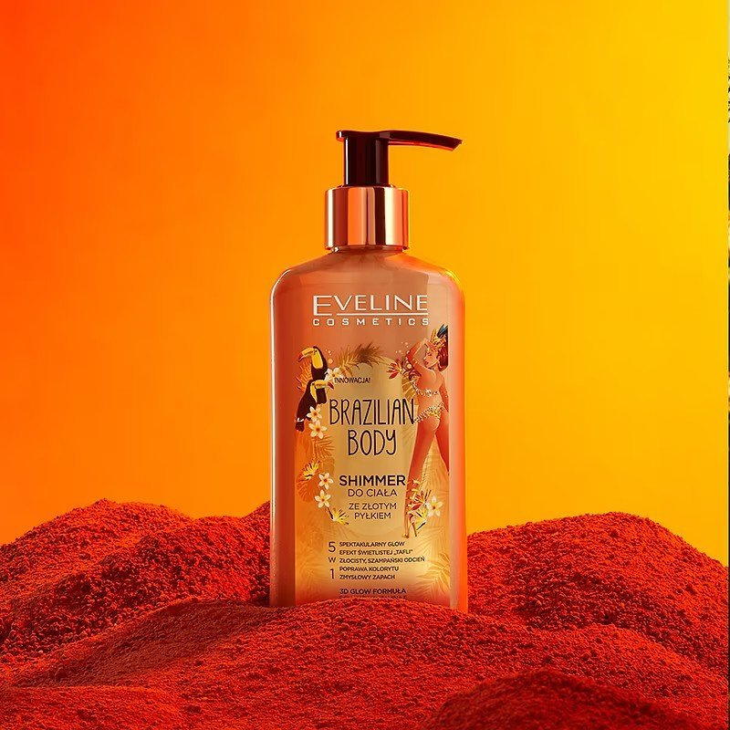 Eveline Brazilian Body Shimmer for Body with Gold Dust 150ml